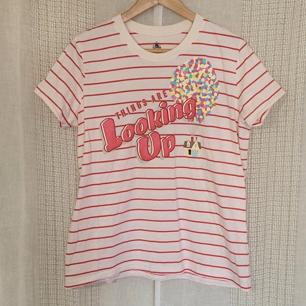 Disney Pixar Up Things Are Looking Up Ballon House Graphic Adventure Tee